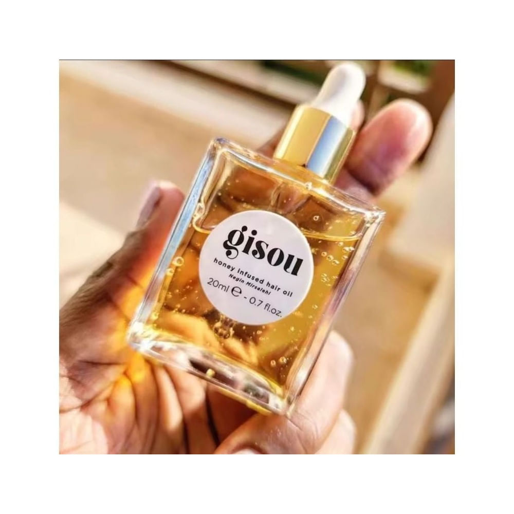 Aceite para el cabello con infusión de miel acabado de brillo 20ml