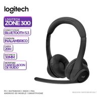 Audifono C/Microf Logitech Zone 300 Bluetooth Negro