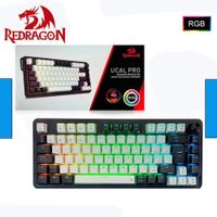 Teclado Redragon UCALPRO-RGB Wireless Spanish K673WB WHITEBLACK