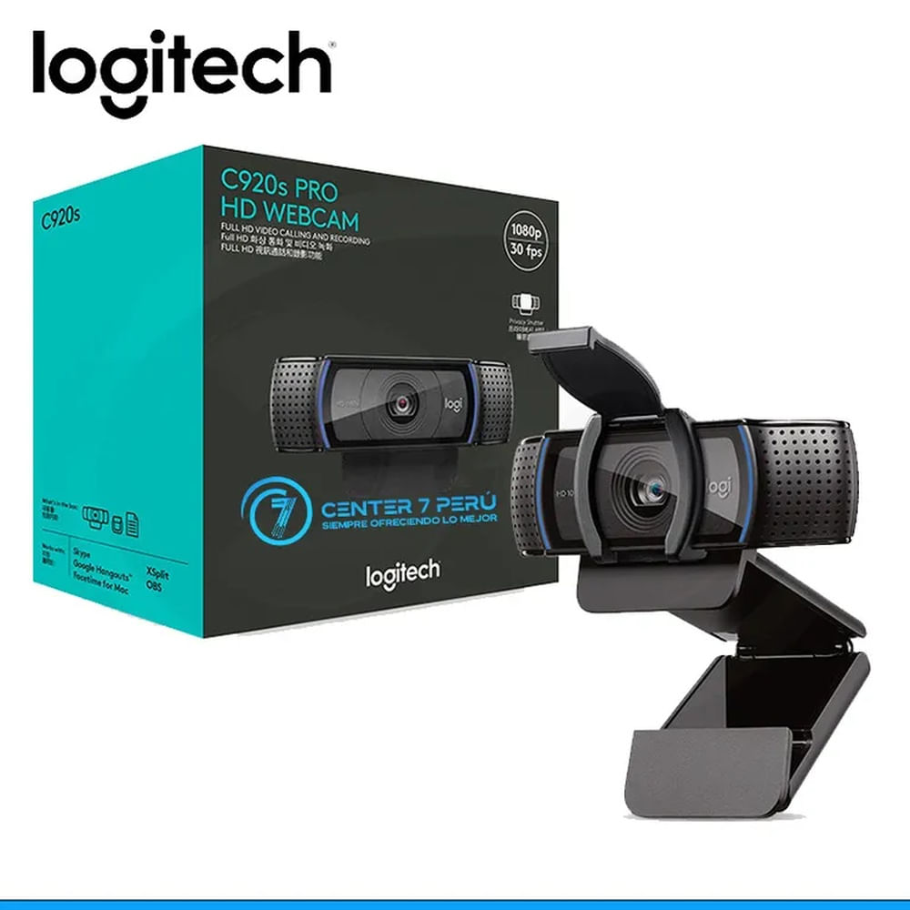 CAMARA LOGITECH C920S PRO HD BLACK