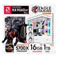 PC Gamer AMD RYZEN 5 9600X 9na Gen - RAM 16GB DDR5 - SSD 1TB - RX 9060XT 16GB