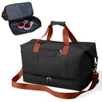 Bolso de Viaje Maletín Deportivo para Gimnasio Negro CG0