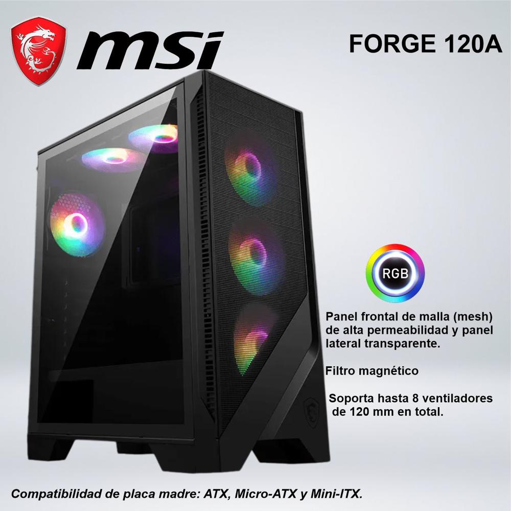 CASE MID TOWER MSI FORGE 120A AIRFLOW ARGB