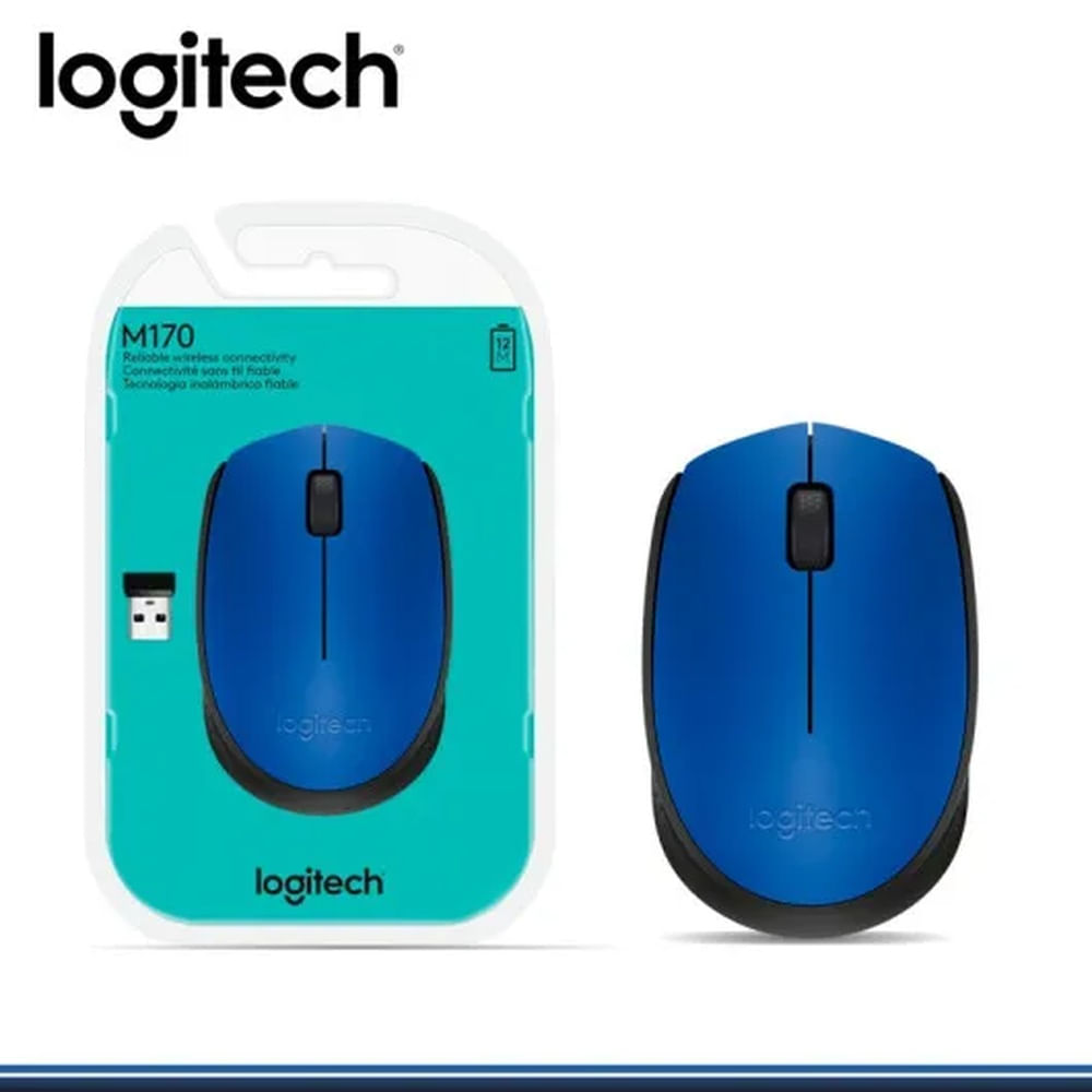 MOUSE LOGITECH M170 WIRELESS BLUE