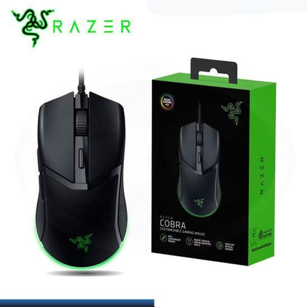 MOUSE RAZER COBRA 8500 DPI SWITCH OPTICO 90M CHROMA BLACK