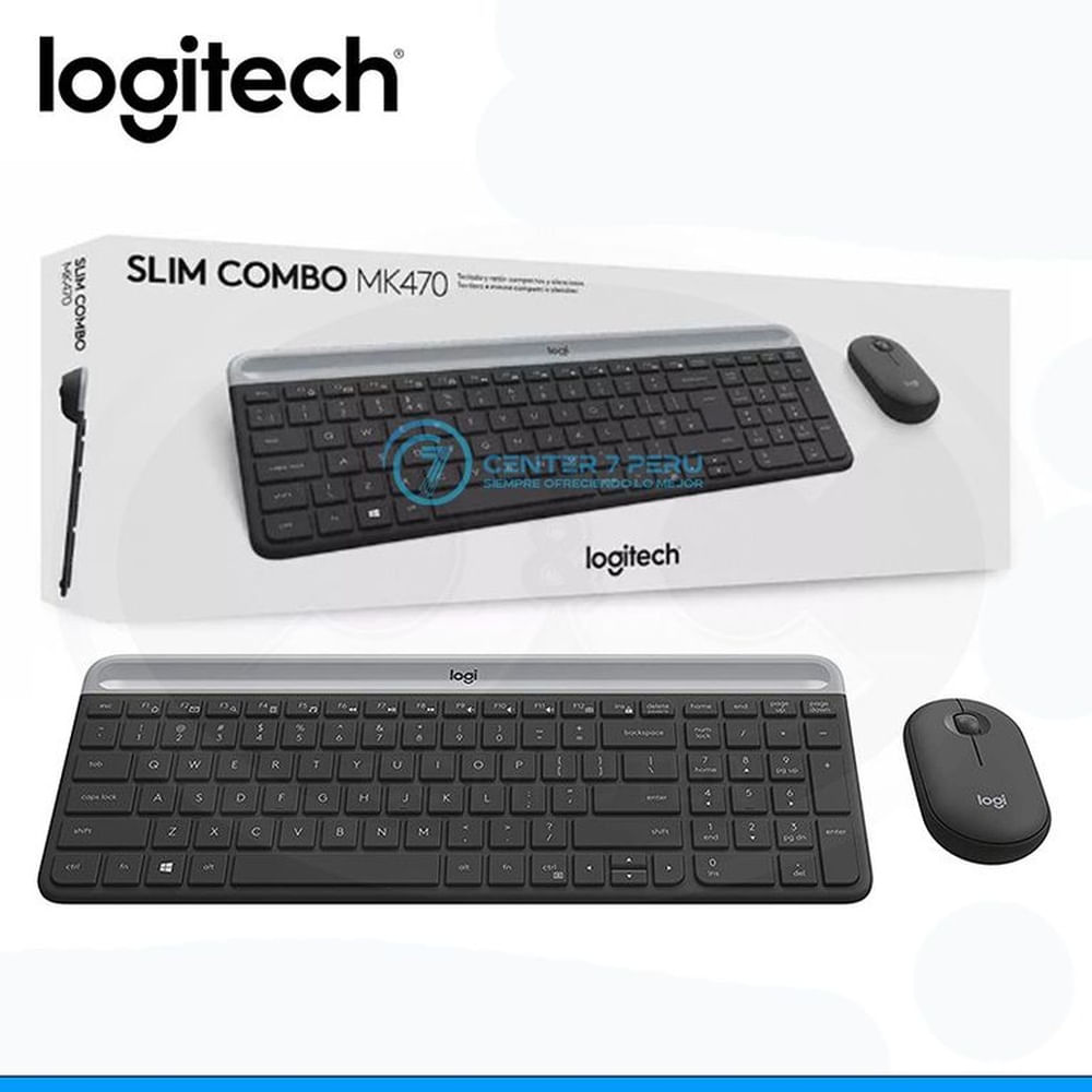 Teclado  mouse inal logitech mk470 slim