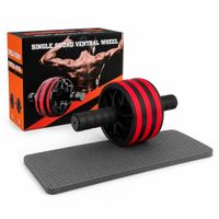 Rueda Abdominal con Colchoneta Rodillo Abdominal Antideslizante para Core y Brazos