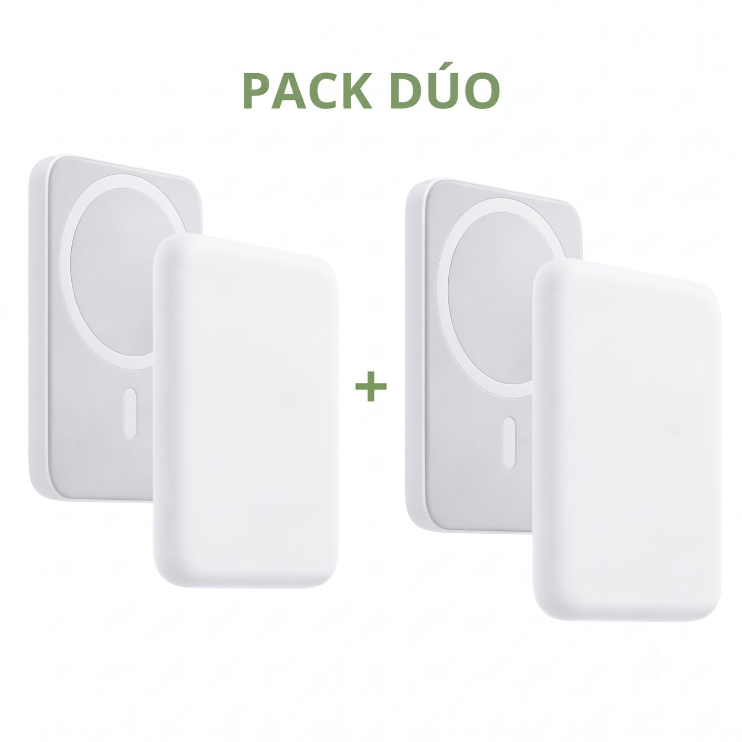 PACK X2 POWER BANK 5000mAh IPHONE MAGNETICO