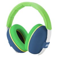 Audífonos Antiruido Orejeras Bebés 3-24 meses Reducción de Ruido 31dB Azul Verde - MUMBA