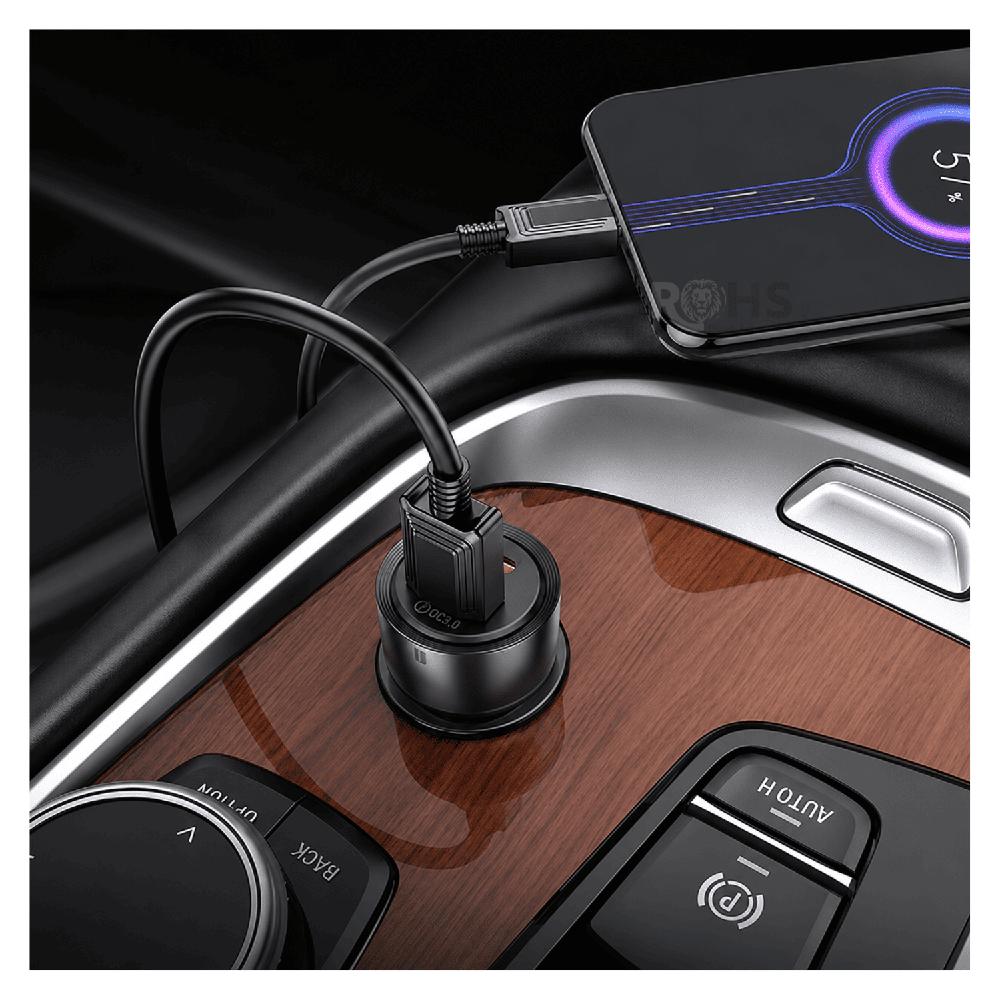 Cargador Para Auto para Celular Puerto USB 38W Con Doble