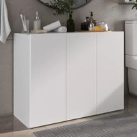 Aparador de Baño Ingrid color Blanco 3 puertas TU MESITA