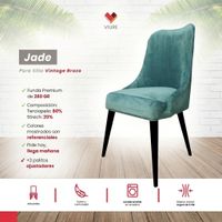 Funda de silla vintage en terciopelo grueso 8 unidades - Jade