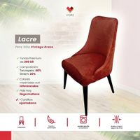 Funda de silla vintage en terciopelo grueso 8 unidades - Lacre