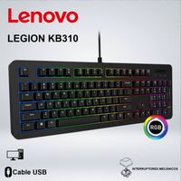 TECLADO GAMER LENOVO LEGION KB310 RGB MEMBRANA ALÁMBRICO USB