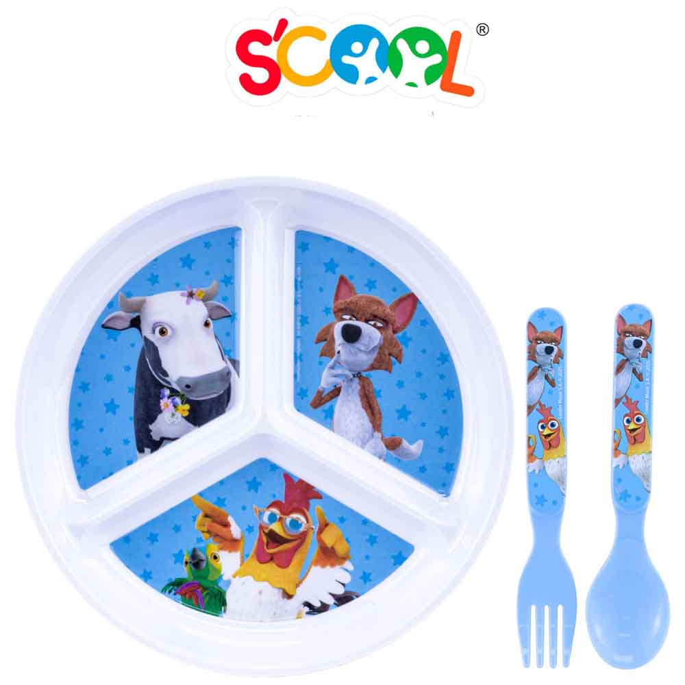 Set Plato Dividido SCOOL La Granja de Zenón