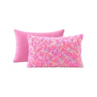 Almohada Long Pillow 150 Hilos Algodón Confort - Rosado Arlin 35 X 80