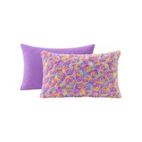 Almohada Long Pillow 150 Hilos Algodón Confort - Lila Arlin 35 X 80