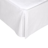 Cubrebox Teza 150 Hilos Algodón Confort / Blanco Arlin 1.5 Plazas