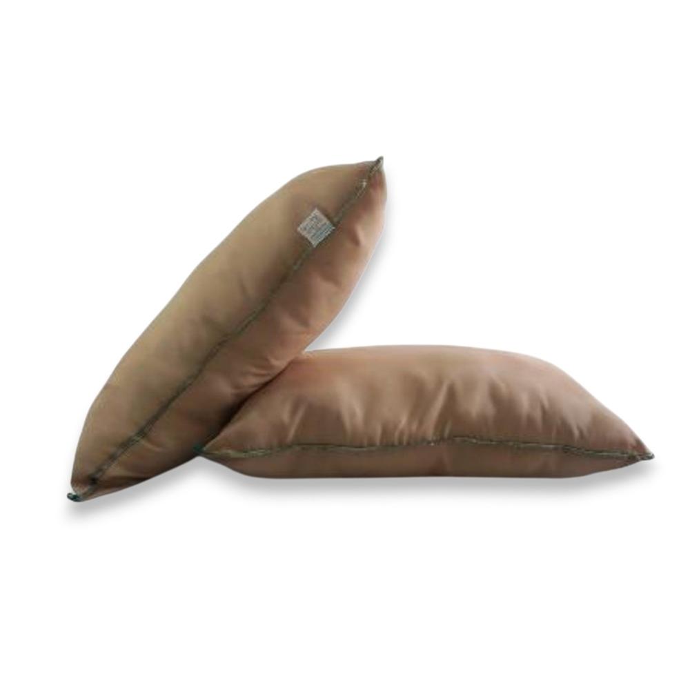 Pack 2 Almohadas Nuth Microfibra Poliéster Confort - Marrón Claro Arlin 60 X 40 10000341