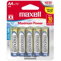 Pilas MAXELL AA Blíster 10un