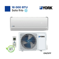 Aire Acondicionado York Split Pared De 18000 Btu-H On-Off Frío Solo