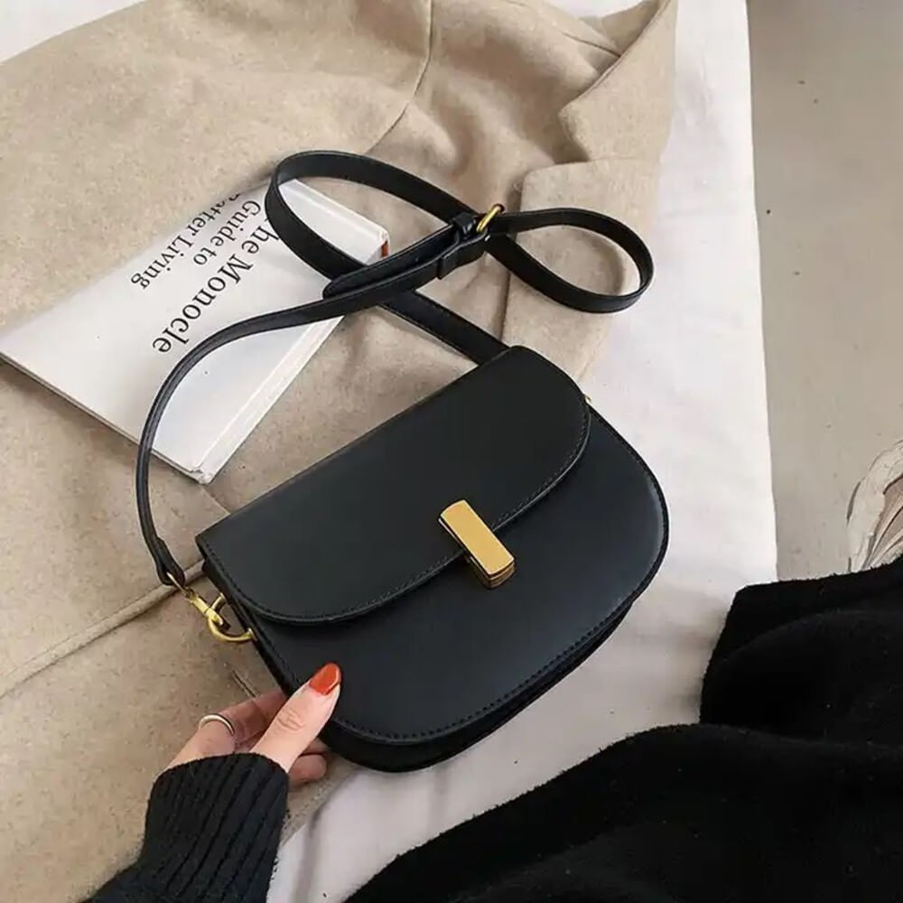 CARTERA NEW ADRI DISEÑO CLÁSICO Y MODERNO NEGRO