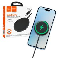 Cargador Inalámbrico Magnético Hoco CW52 Con Carga Rápida Color Negro