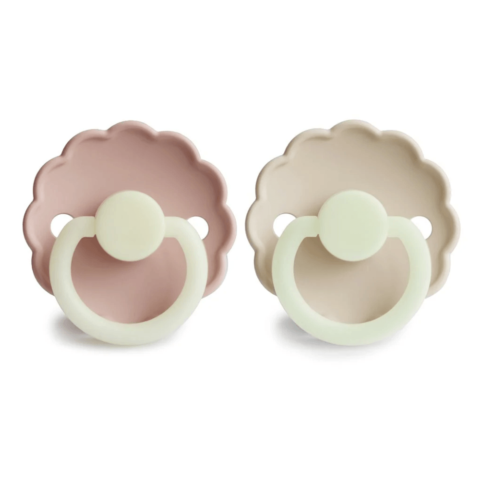Pack de 2 Chupones Daisy night blush y cream