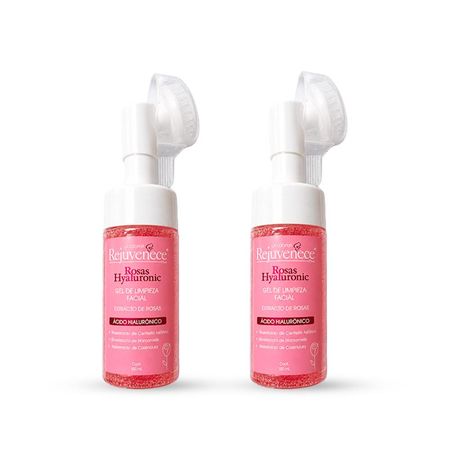 Gel De Limpieza Extracto De Rosas Con Ácido Hialurónico 100Ml 2Und