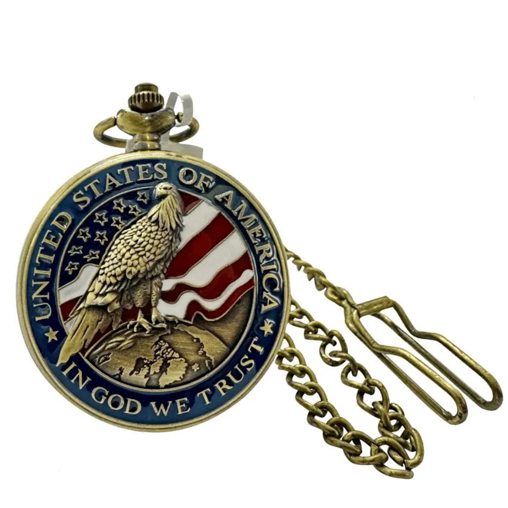 Invicta Vintage Americana Pocket Watch 47mm Bronze 49008
