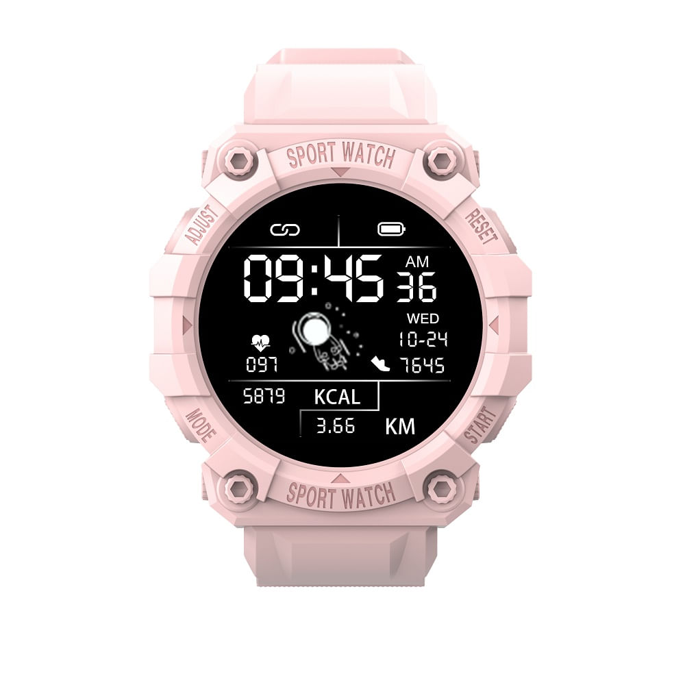 Reloj Smartwatch Deportivo Fd68 Android iPhone Color Rosado
