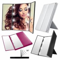Espejo De Maquillaje Plegable Triple Con Soporte