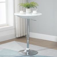 Mesa Bar deTerraza Regulable Denim Ventitas Home Blanco