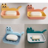 Set de 4 Jabonera Porta Jabon Adhesivo de Pared
