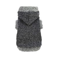 POLERA PARA PERRO GRIS HOODIE POLAR ROPA ABRIGADORA PERRO O GATO - TALLA XXL