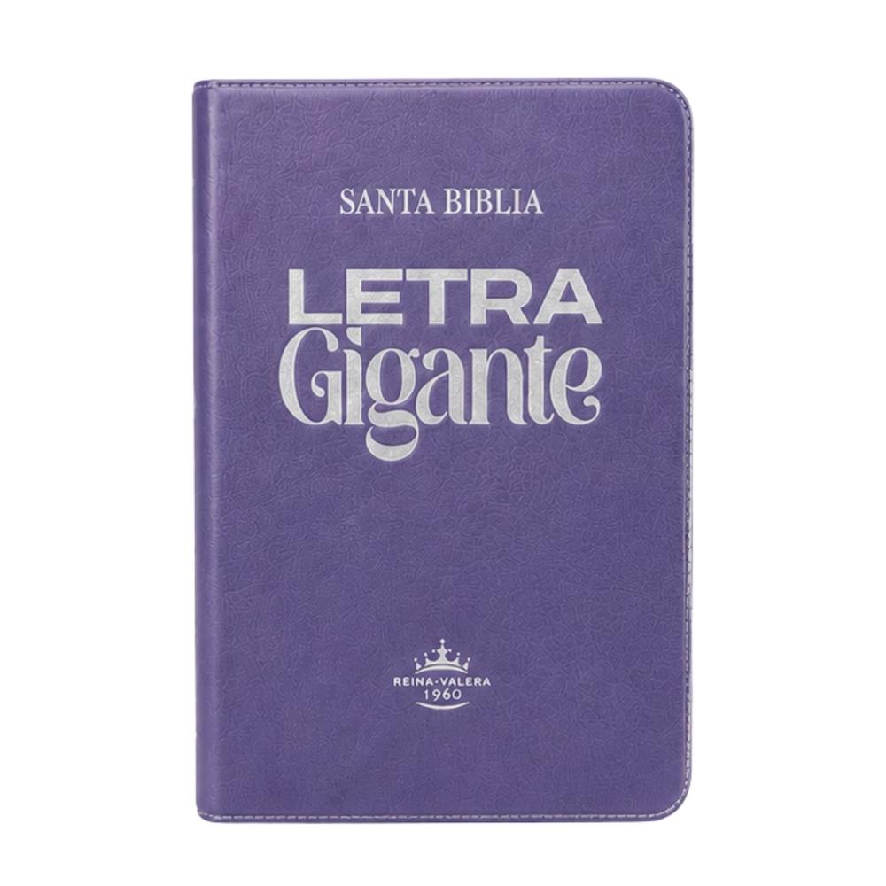 Biblia Letra Gigante Reina Valera 1960 Tapa Semi Rígida Lila