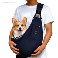 BOLSO Transportador para Mascotas Pequeñas y Medianas AZUL
