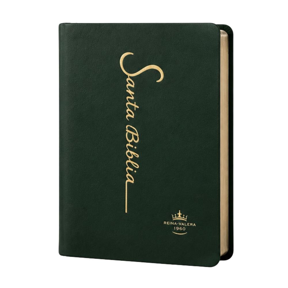 Santa Biblia RV1960 Letra Grande 12 puntos Colección Fina Verde