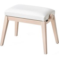 Casio Banco Ajustable en Altura Blanco - Rango de 18.9 a 22.4"" - Madera de Haya Europea y