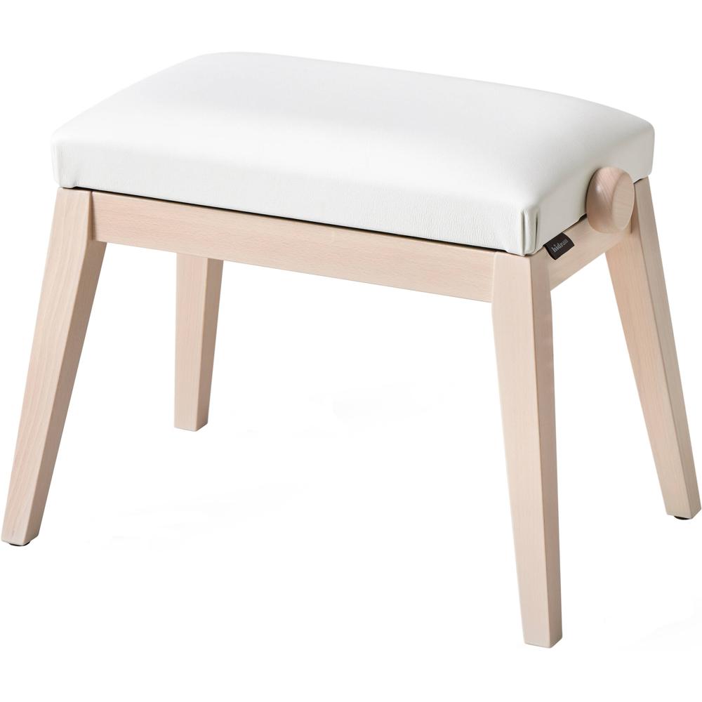 Casio Banco Ajustable en Altura Blanco - Rango de 18.9 a 22.4"" - Madera de Haya Europea y