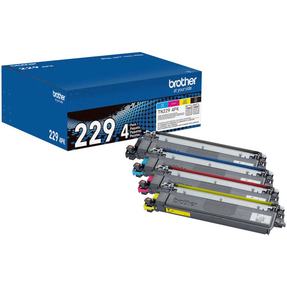 Brother TN2294PK Tóner Estándar (Cian, Magenta, Amarillo, Negro, 4 Cartuchos)