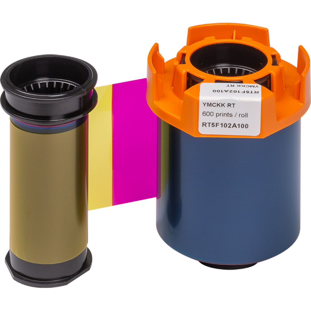 Evolis RT5F102A100 Cinta de Color YMCK-K para Impresoras de Retransferencia - 600 Impresio