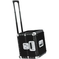 Reloop Trolley Record Case 120 - Maleta para 120 Discos, Estructura de Madera Recubierta d