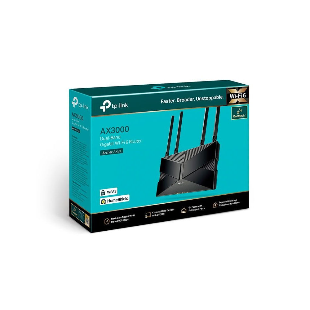 ROUTER TP-LINK ARCHER AX53 AX3000 DUAL-BAND WI-FI 6