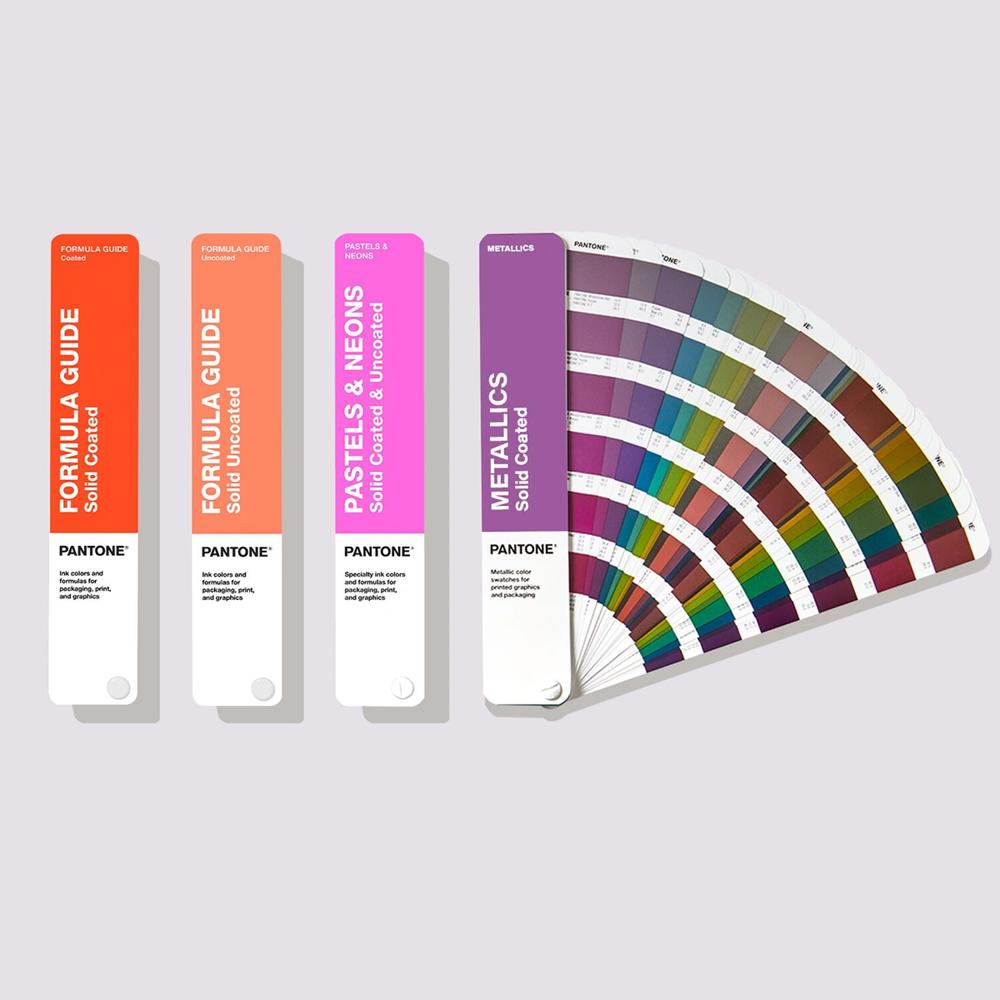 Pantone Set de Guías de Color Sólido - Incluye Guía de Fórmula, Pasteles y Neones, y M