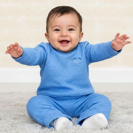 Pack 2 Conjunto Buzo de bebe 100 algodón Jacquard - Niño 4