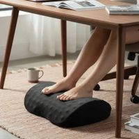 Cojin reposapies de espuma viscoelastica con funda masaje para pies negro BC-059