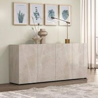 Aparador Cedric 4 Puertas Beige| Masiva Home