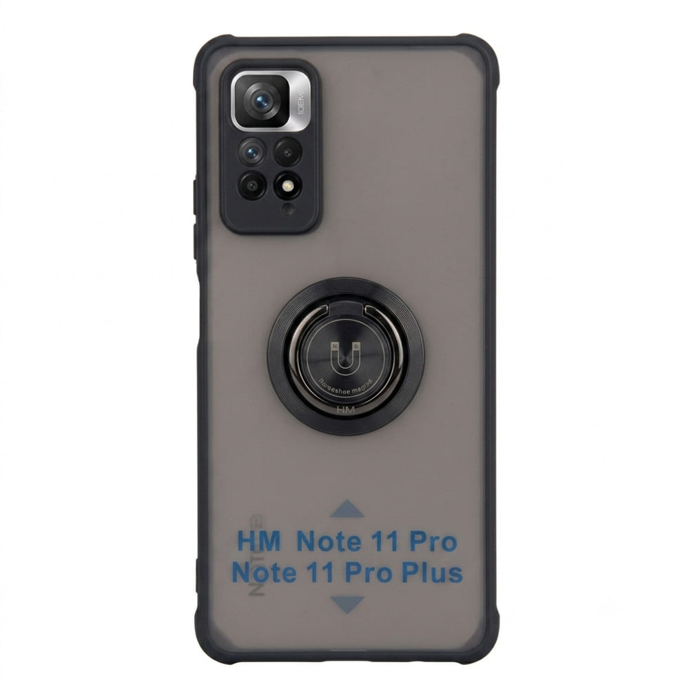 Case ahumado con soporte magnetico para Xiaomi HM11 PRO - NEGRO