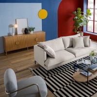 Aparador Ikoma 4 Puertas Marrón Claro | Masiva Home